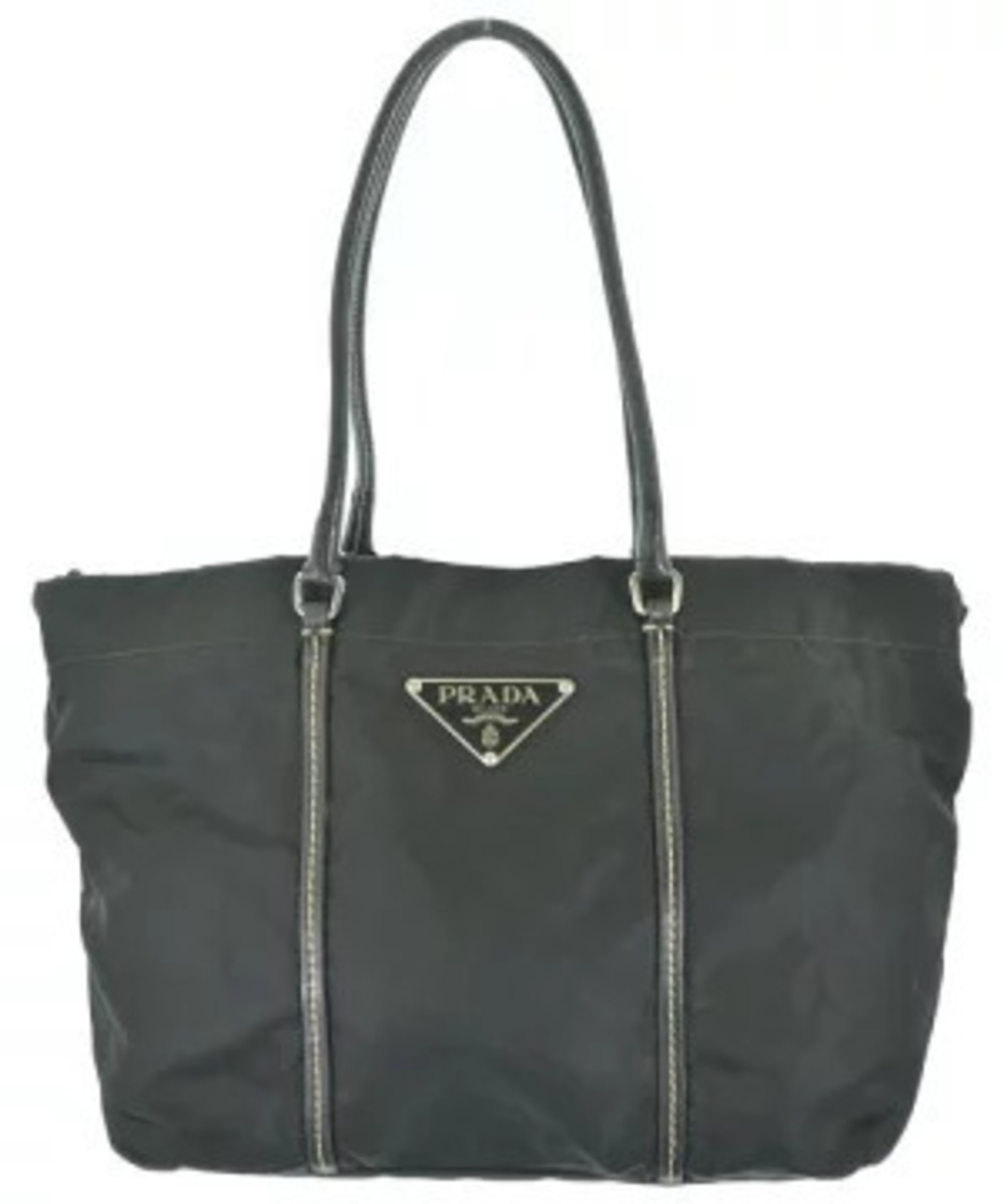 Prada Tote Tessuto Saffiano Bag Black